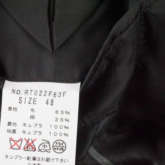 Ring Jacket Gray Wide Striped Silk Blend 2 Pc Suit Jacket Pants Sz 38 BRAND NEW - Picture 10 of 13